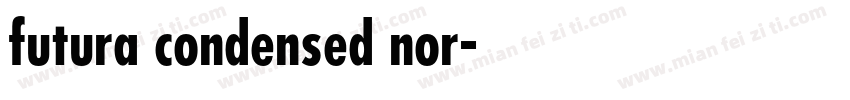 futura condensed nor字体转换